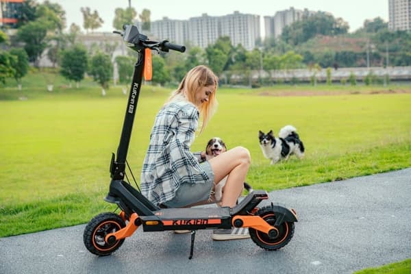KuKirin G3 foldbar elektrisk scooter, 10-tommer terrængående dæk, 1200W motor, maks. hastighed 50 km/t, rækkevidde 63 km, stor berøringsskærm