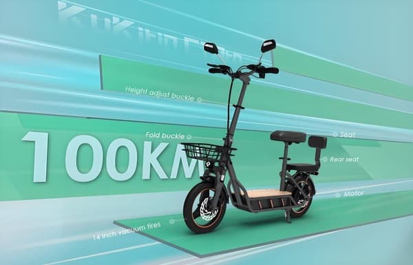 KuKirin C1 Pro---sähköskootteri, 500W moottori, 26AH akku, huippunopeus 45km / h, kori ja takaistuin