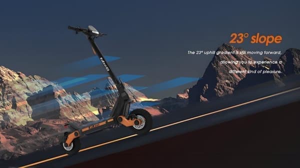 KuKirin G3 elektrisk scooter, 1200W motor, 52V18Ah batteri, maks. hastighed 50 km/t, dobbelt skivebremsesystem foran og bag