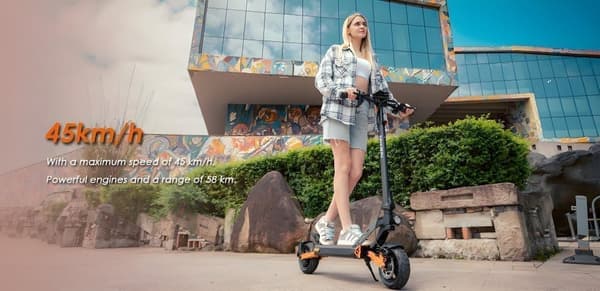 KuKirin G2 Pro foldbar elektrisk scooter, 600W motor, 48V15.6Ah batteri, tophastighed 45 km / t, maksimalt drejningsmoment 21.93 N·m