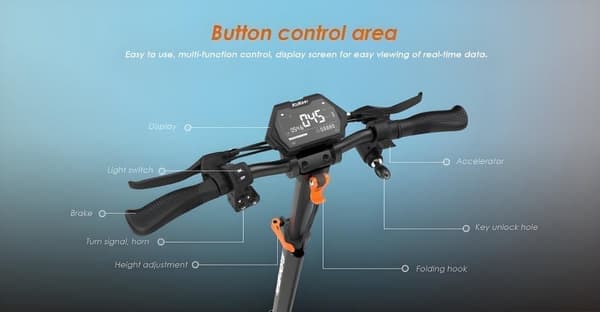 KuKirin G2 Pro foldbar elektrisk scooter, 600W motor, 48V15.6Ah batteri, tophastighed 45 km / t, maksimalt drejningsmoment 21.93 N·m