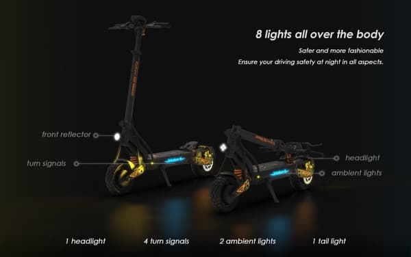 KuKirin G2 Master---10 tommer elektrisk scooter med terrængående dæk, 1000W*2 dobbeltdrevsmotor, 52V20.8Ah batteri, enkelt eller dobbelt drev