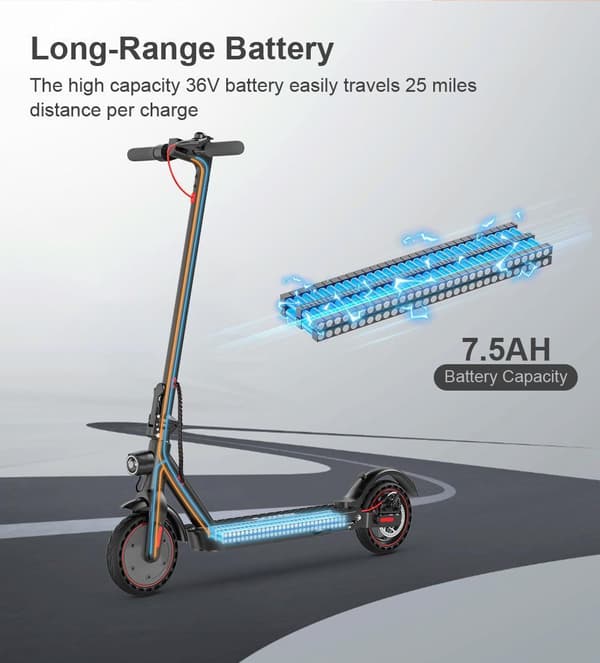 iScooter i9 Pro sähköskootteri, 30 km kantama &30 km/h, 8,5" kiinteät kennopyörät, 350 W moottori, kaksoisjarrut, taitettava sähköskootteri