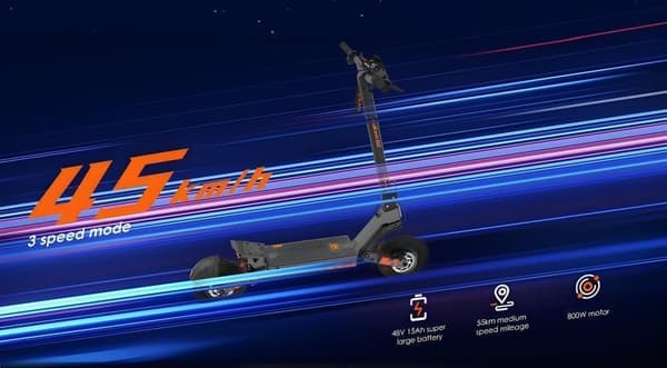 KuKirin G2 10 tum hopfällbar elektrisk skoter 800w motor,48V15Ah batteri, räckvidd upp till 55 km, maxhastighet 45 km/h