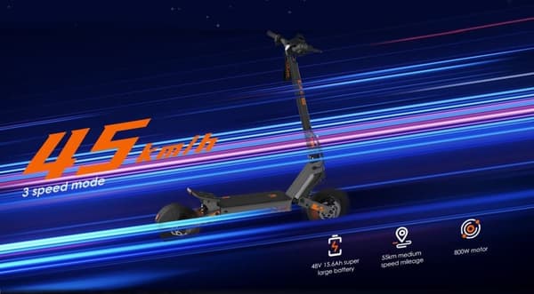 KuKirin G2 elektrisk scooter til voksne, 800w motor, 48V15Ah batteri, rækkevidde op til 55 km, maks. hastighed 45 km/t, maks. belastning 120 kg