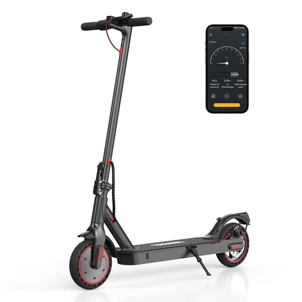 iScooter i9 foldbar elektrisk scooter, maks. hastighed 25 km/t, rækkevidde 30 km, 350W motor, Smart App