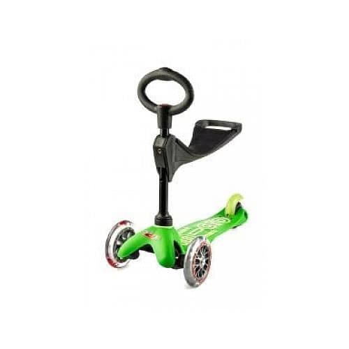 Trottinette - MICRO - Mini Micro Deluxe 3 i 1 - Grön Anodiserad - 3 hjul - För barn från 2 år Grön