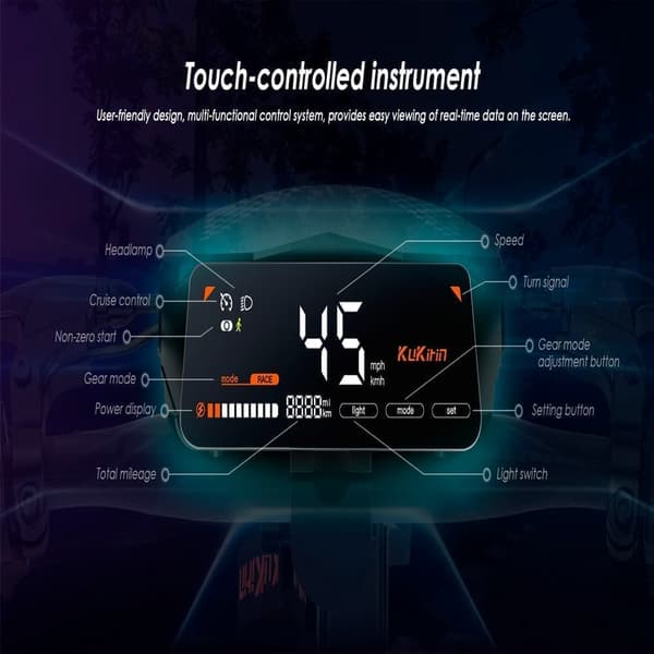 KuKirin G2 10'' voksen el-scooter, 800W motor, 15AH batteri, udholdenhed: 55KM, op til 45KM/H