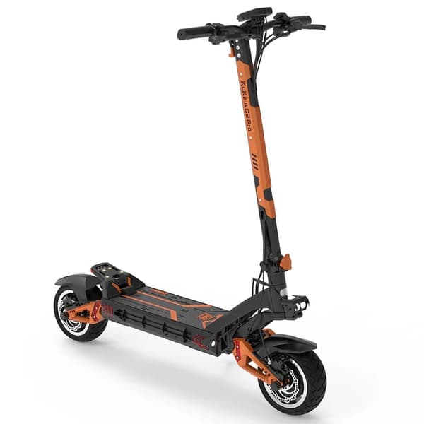 KuKirin G3 Pro kaksimoottorinen off-road sähköskootteri, 2400W moottori, jopa 65KM/H, 23AH akku, kestävyys: noin 80KM, hydraulijarru.
