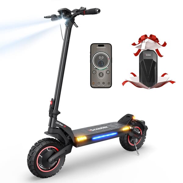 iScooter iX7 Pro offroad elektrisk scooter 2x1000W 48V 17,5Ah Rækkevidde 80 KM