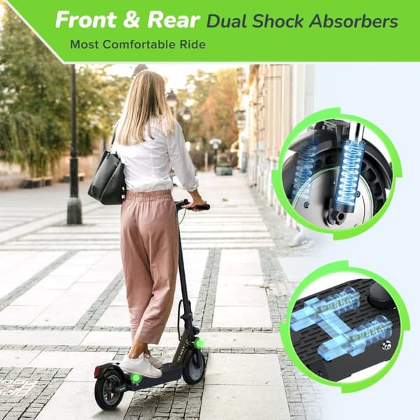 iSinwheel S9 Max foldbar elektrisk scooter 500W, maksimal hastighed 25 km/t, rækkevidde 30 km, intelligent APP, LED-skærm