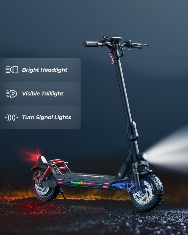 iSinwheel GT1 Offroad sähköskootteri 10", 800W moottori, 48V 10Ah akku, suurin nopeus 45km/h, kantama 45km, Smart APP, LED-näyttö