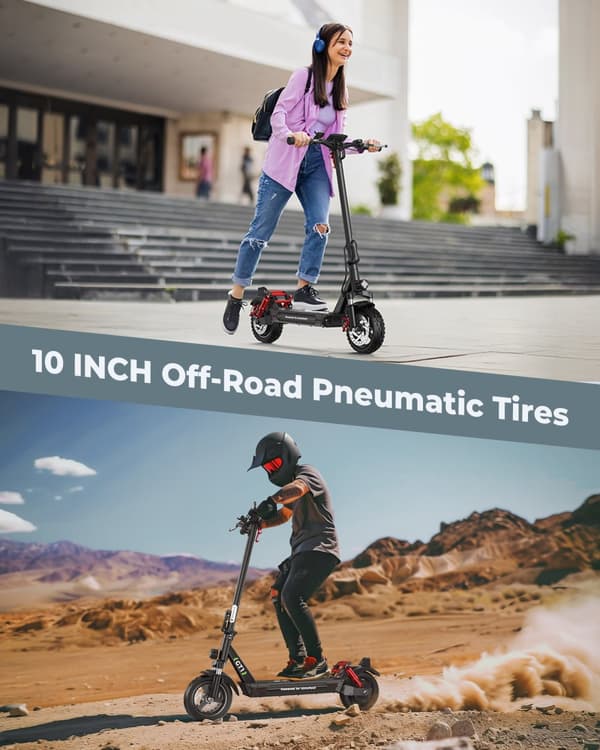 iSinwheel GT1 Offroad sähköskootteri 10", 800W moottori, 48V 10Ah akku, suurin nopeus 45km/h, kantama 45km, Smart APP, LED-näyttö