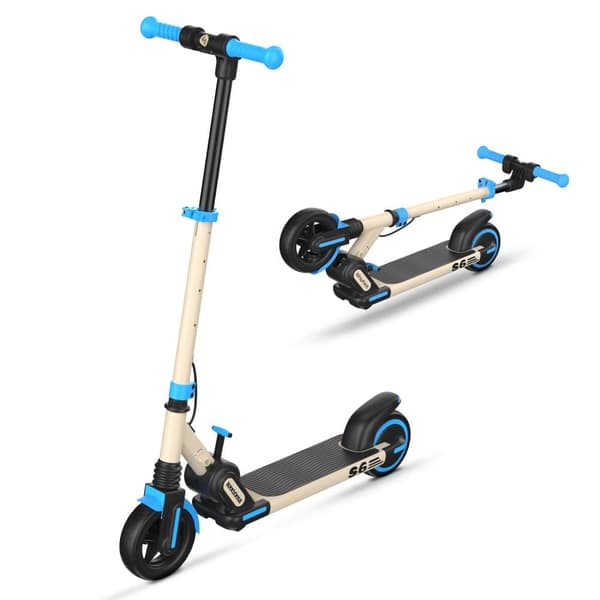 iSinwheel S6 Børne Scooter 6.5", 250W Motor, 21.5V 5Ah Batteri, Max hastighed 15km/t, Rækkevidde 15km, Bærevægt 60KG, Velegnet til 8-12 år Blå