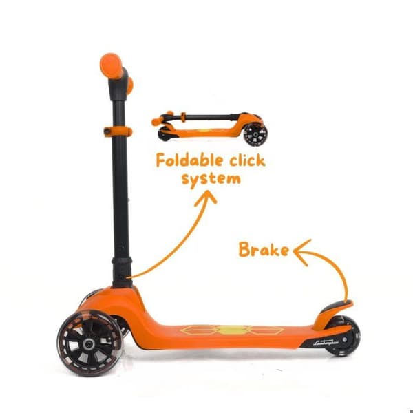 Fällbar Sparkcykel för Barn Lamborghini - 3 till 6 år - med 3 hjul - Orange