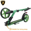 Miniatyrbild 3 av 5: Fällbar Sparkcykel för Barn Lamborghini - 6+ år - med Bromsljus - Grön