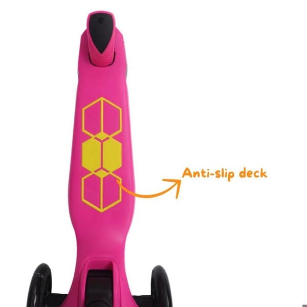 Hopfällbar sparkcykel för barn Lamborghini - 3 till 6 år - med 3 hjul - Rosa