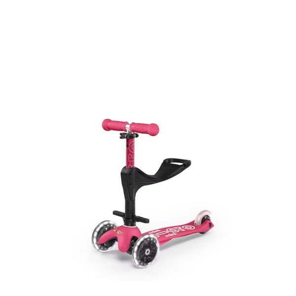 Micro Scooter Mini 3in1 Deluxe Plus LED pinkki