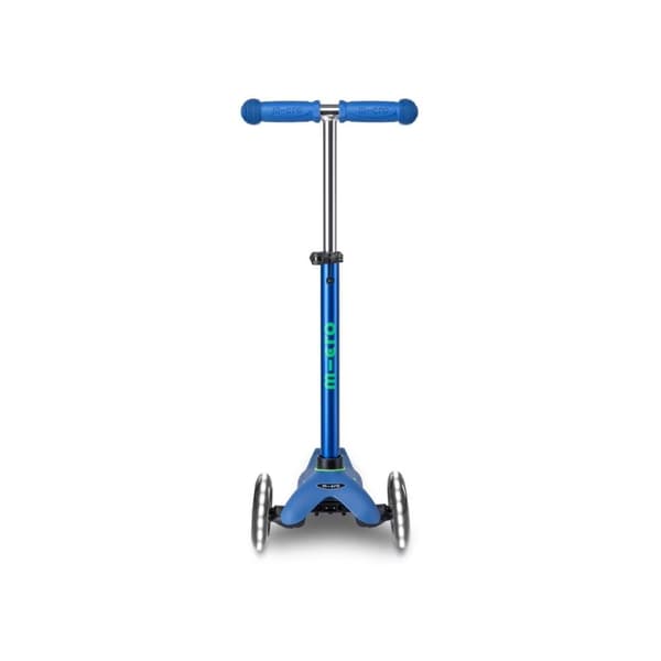 Micro scooter Mini DELUXE LED Krystalblå