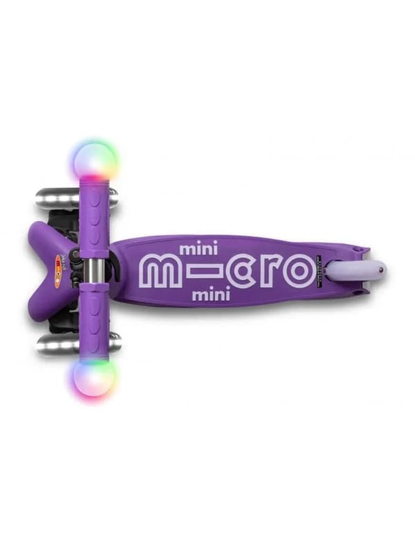 Micro Scooter Mini Deluxe Magic Lilla LED