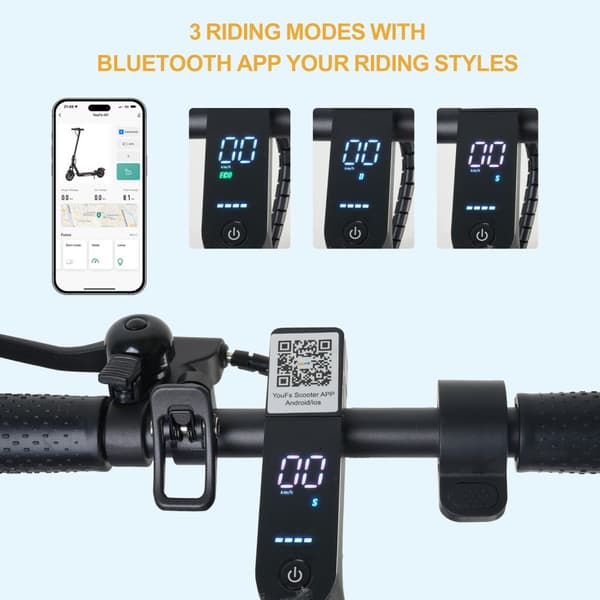 W4PLUS 2025 KickScooter El-løbehjul 30 km/t elcykel scooter sparkesykkel