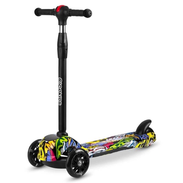 3-hjulet LED Scooter til børn - Justerbar, Sikker & Sjov Gave til Børnebørn