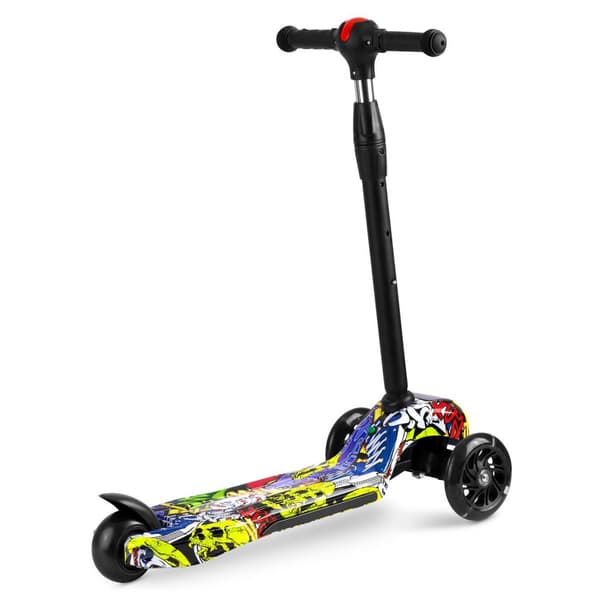 3-hjulet LED Scooter til børn - Justerbar, Sikker & Sjov Gave til Børnebørn