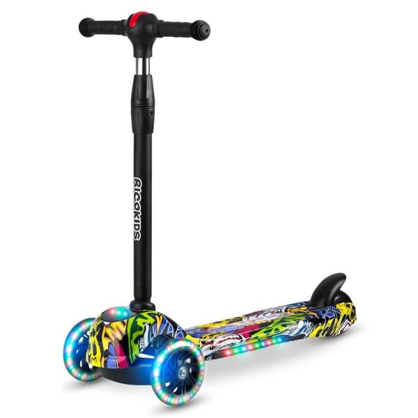 3-hjulet LED Scooter til børn - Justerbar, Sikker & Sjov Gave til Børnebørn