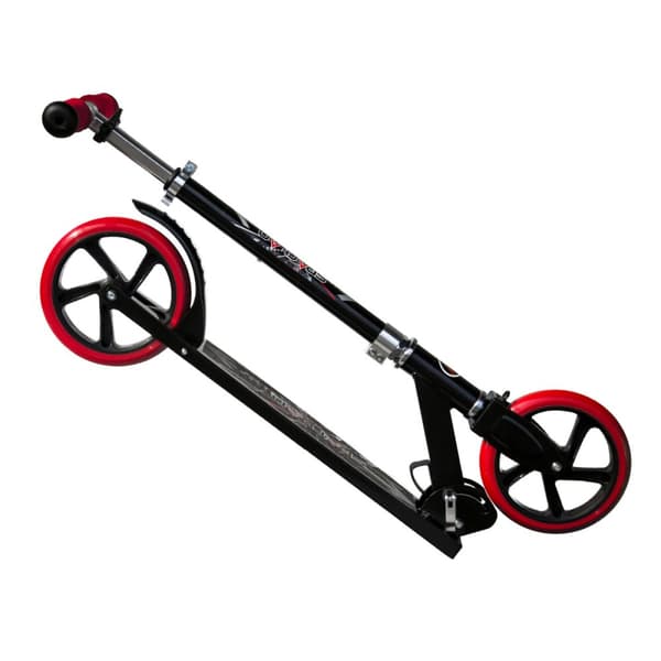 Fällbar sparkcykel SPARTAN Jumbo 205 mm svart och röd