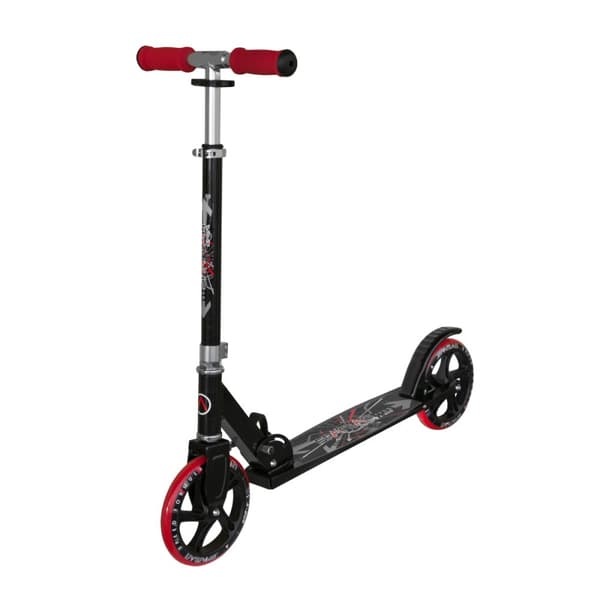 Fällbar sparkcykel SPARTAN Jumbo 205 mm svart och röd