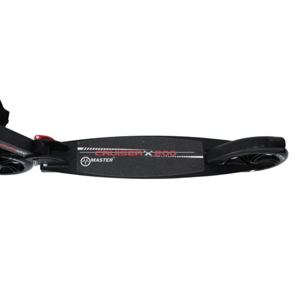 Fällbar skoter med transportband MASTER Cruiser 200 mm Röd