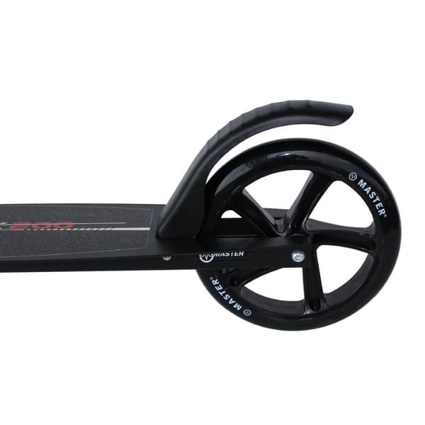 Fällbar skoter med transportband MASTER Cruiser 200 mm Röd