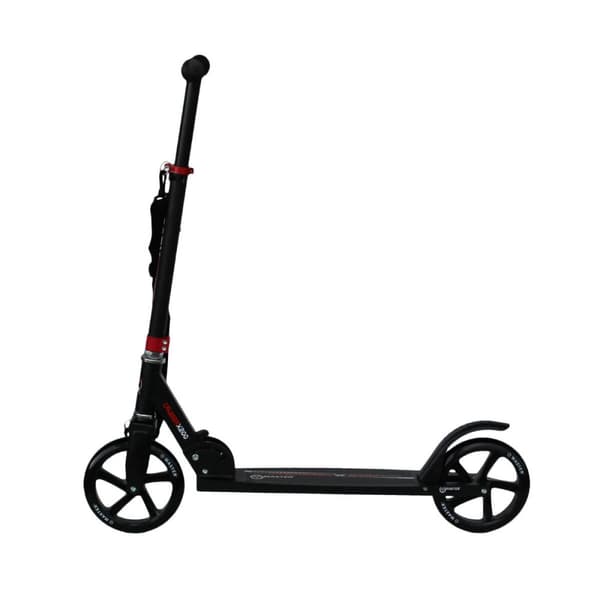 Fällbar skoter med transportband MASTER Cruiser 200 mm Röd
