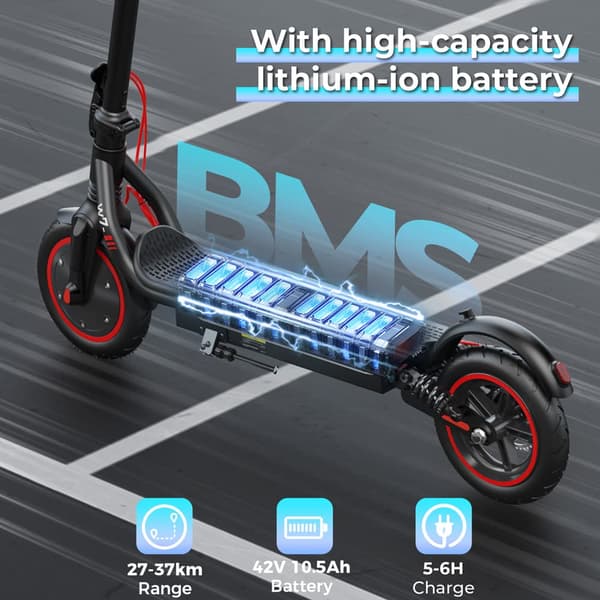 iScooter W7 foldbar elektrisk scooter 350W, 36V 7,8Ah batteri, 8,5" dæk, maksimal hastighed 35 km/t, rækkevidde 30 km, intelligent APP