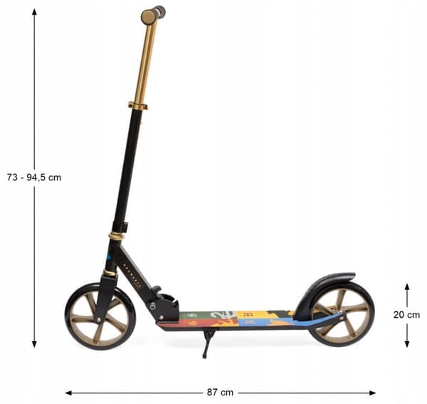 HARRY POTTER Scooter til børn Foldehjul 200 mm op til 100 kg D'arpeje