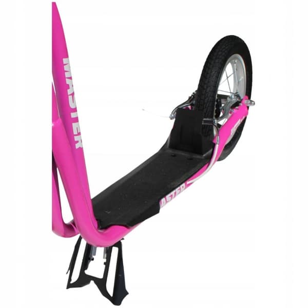Skoter med uppblåsbara hjul MASTER Rebel Pink 16/12″
