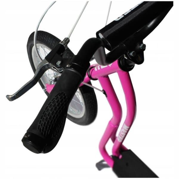 Skoter med uppblåsbara hjul MASTER Rebel Pink 16/12″