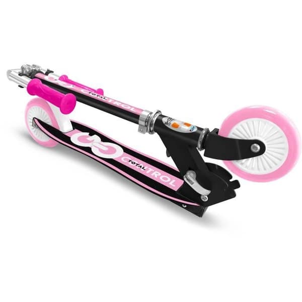 Hopfällbar skoter - STAMP - SKIDS CONTROL - Ergonomiskt däck - Rosa
