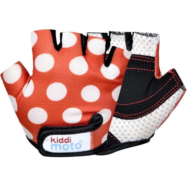 Cykelhandskar - KIDDIMOTO - GLV012S - Röd - Orange - Barn 3 år och uppåt