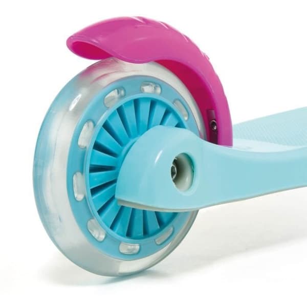 Barnskoter - Maxi Scooter Rosa - 3 hjul - LED-belysning