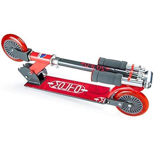 Skoter - M MOLTO - Fällbar Röd - Höjd 72-77 cm - Stöder 50 kg - 2 hjul