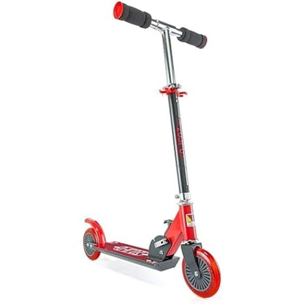 Skoter - M MOLTO - Fällbar Röd - Höjd 72-77 cm - Stöder 50 kg - 2 hjul