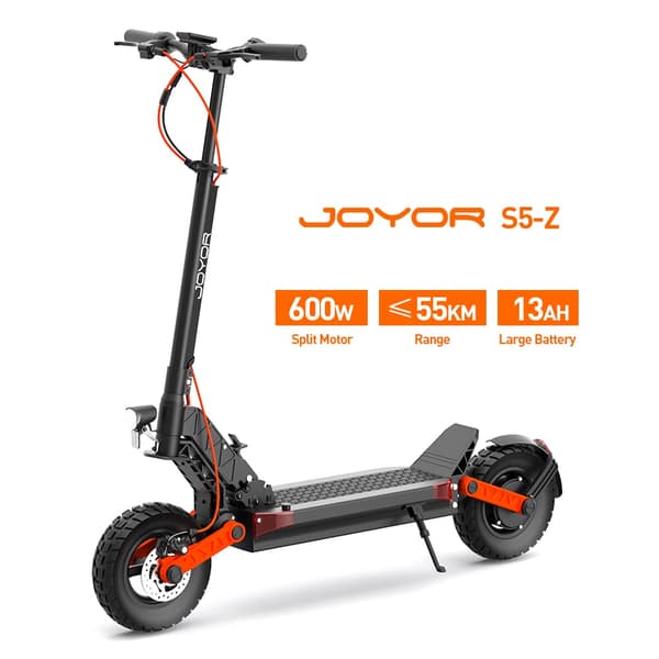 JOYOR S5-Z fällbar elektrisk skoter 600W,48V13AH batteri,topphastighet 45km/h,10 tums offroad uppblåsbara däck,används för stadspendling