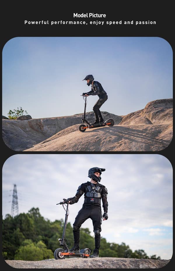 JOYOR S5-Z elektrisk scooter til voksne, 600W motor, rækkevidde på 55 km, 10 tommer terrængående dæk, skivebremser for og bag, bypendler, foldbar