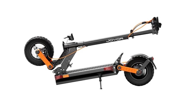 JOYOR S8 Vikbar elektrisk skoter 600W,90km räckvidd, 10 tums offroad däck, främre och bakre dubbla stötdämpare, urban pendlare