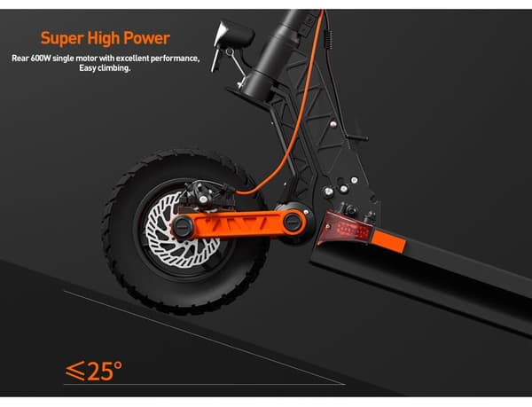 JOYOR S8 Vikbar elektrisk skoter 600W,90km räckvidd, 10 tums offroad däck, främre och bakre dubbla stötdämpare, urban pendlare