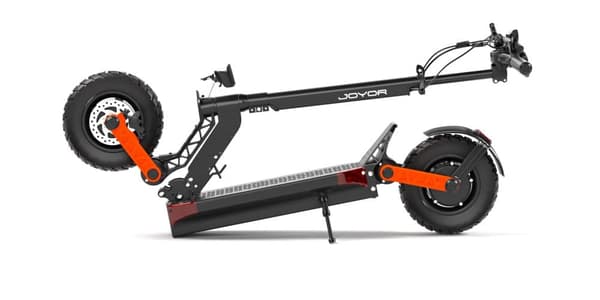 JOYOR S8-S-Z taitettava sähköskootteri, 600W*2 kaksoisvetomoottori, kantama 80 km, 10 tuuman maastorenkaat, hydrauliset etu- ja takajarrut