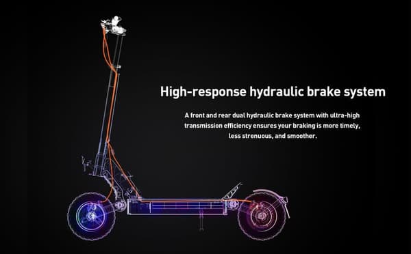 JOYOR S8-S-Z taitettava sähköskootteri, 600W*2 kaksoisvetomoottori, kantama 80 km, 10 tuuman maastorenkaat, hydrauliset etu- ja takajarrut