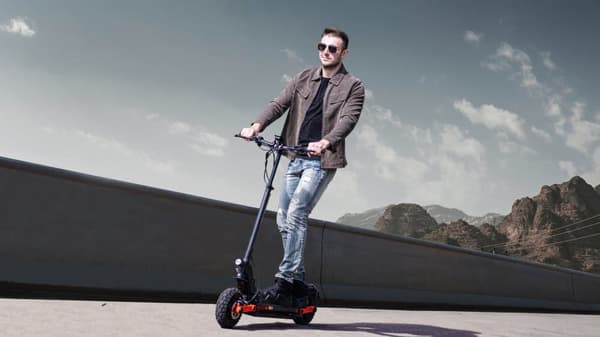 JOYOR S10-S-Z foldbar elektrisk scooter, 1000W*2 dobbeltdrev, 60V 18AH batteri, rækkevidde 75 km, hydrauliske bremser for og bag