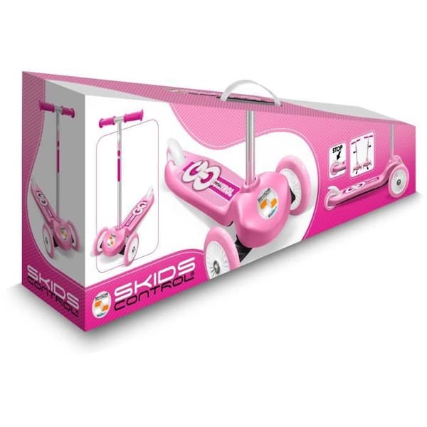 Trottinette Styrning 3 hjul - STAMP - SKIDS KONTROLL - Rosa